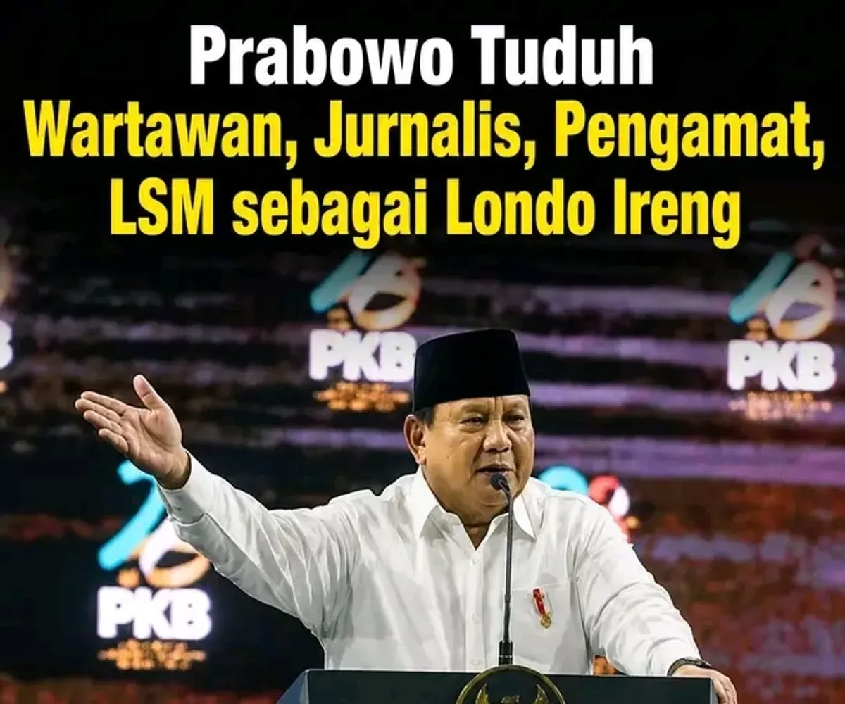 Prabowo tuduh Wartawan, Jurnalis, Pengamat, LSM sebagai Londo Ireng (Foto: Ist.net)