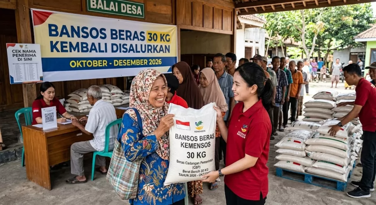 Bansos Beras 30 Kg Kembali Disalurkan Oktober-Desember 2026, Cek Nama Penerima di Sini (Foto: Ide Nusantara.com)
