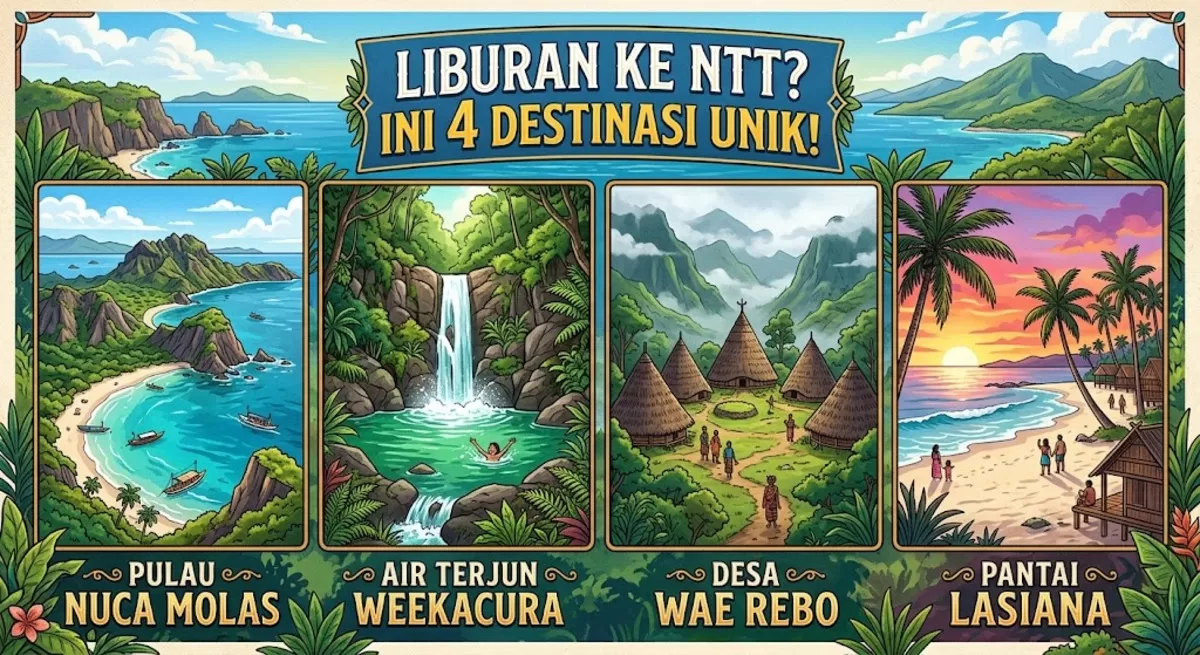 Ilustrasi Foto: Ini 4 Destinasi NTT dengan Pemandangan Alam hingga Budaya yang Unik.