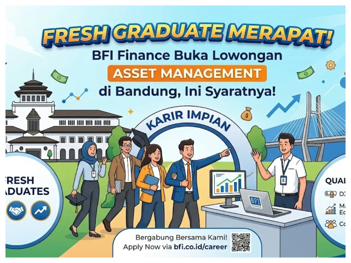Fresh Graduate Merapat! BFI Finance Buka Lowongan Asset Management di Bandung, Ini Syaratnya.