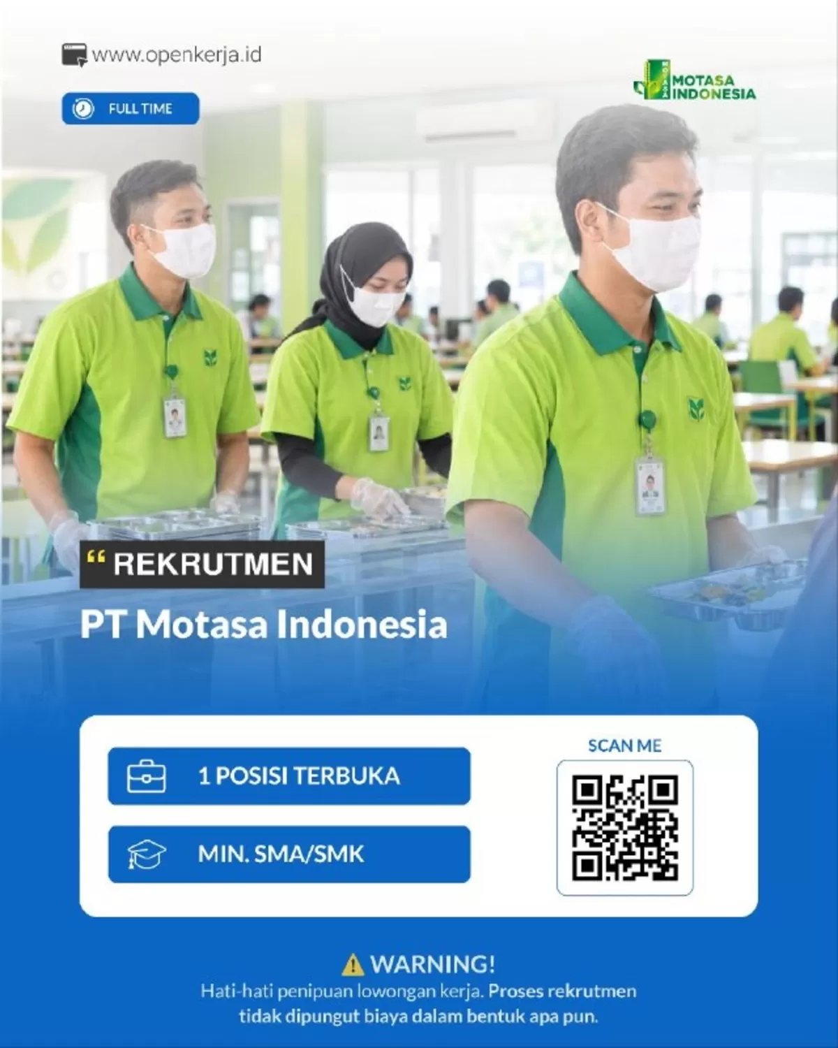 PT Motasa Indonesia Buka Lowongan Kerja 2026, Produsen LADAKU Cari Talenta Baru (FOTO. IDE NUSANTARA.COM)