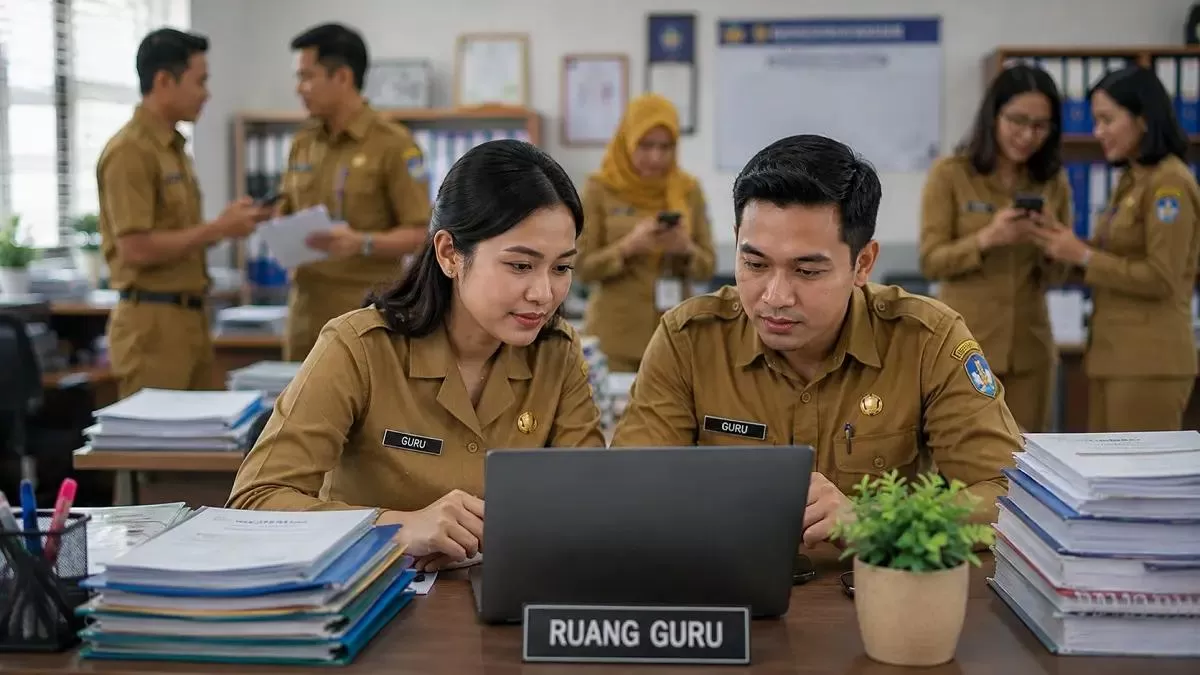 Menjawab pertanyaan yang menjadi perhatian pegawai mengenai peluang perubahan status dan hal-hal yang perlu dipersiapkan. (Foto: Ide Nusantara.com)