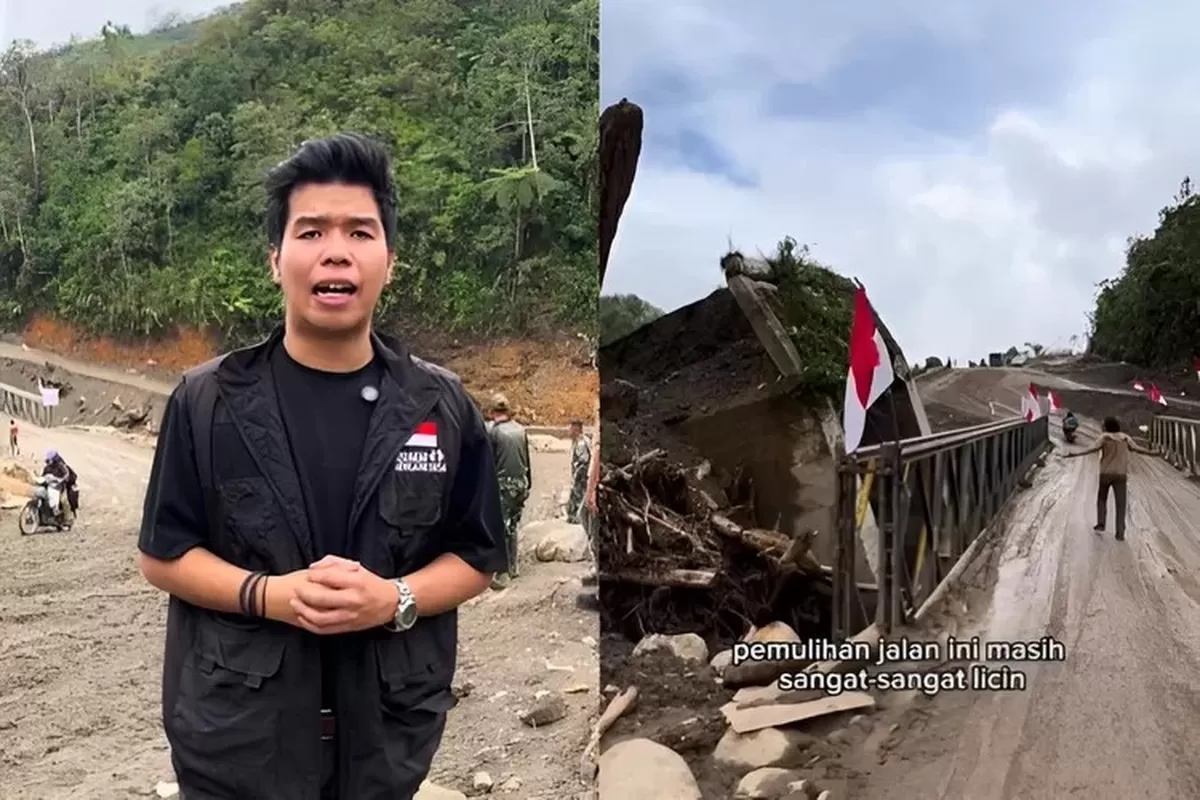 Pernyataan influencer Virdian Aurellio terkait akses jalan yang terputus di Bener Meriah, Aceh, akibat bencana banjir bandang - WartaPesona.com (Suara Merdeka Jakarta)