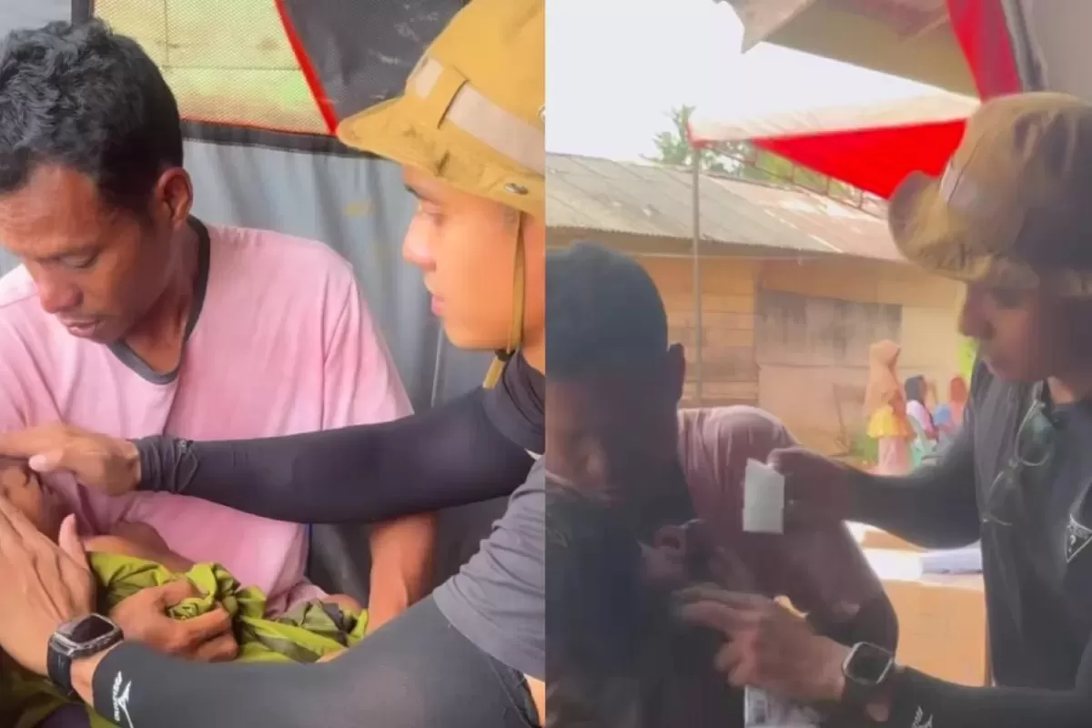 Cerita dari Posko Kesehatan Desa Terisolir, Seorang Ayah Bawa Anaknya yang Sedang Sakit Tuai Simpati Warganet - WartaPesona.com (Suara Merdeka Pekalongan)