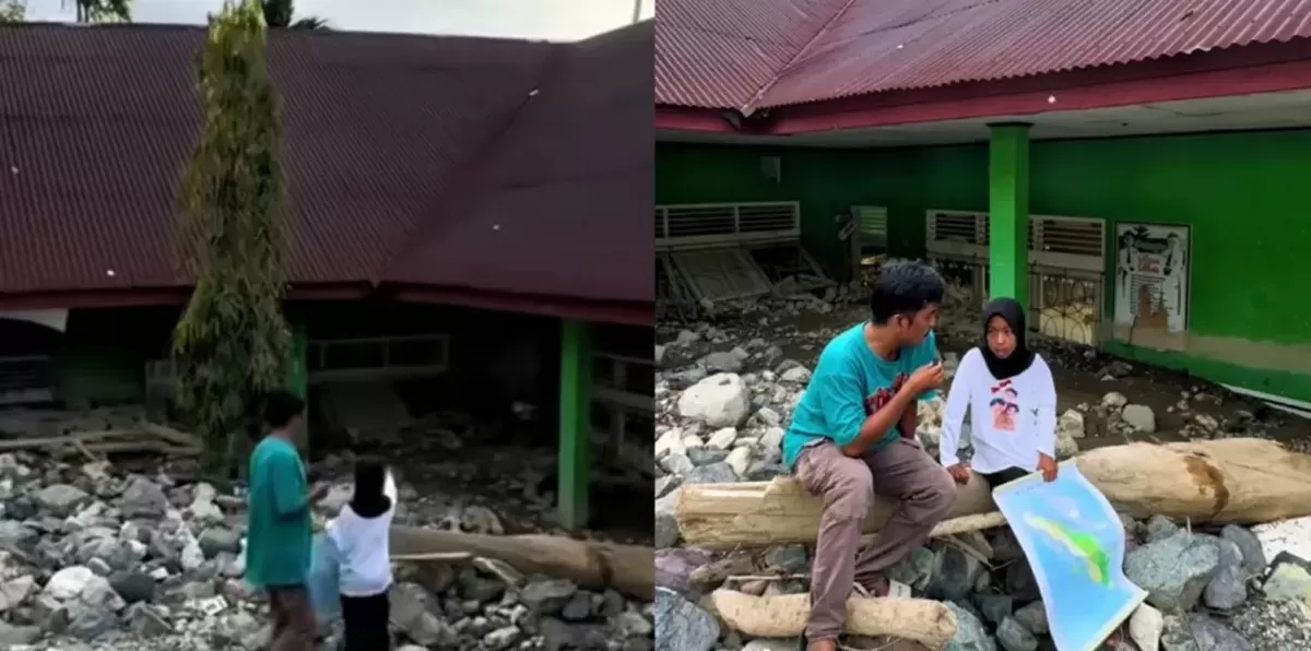 Bocah di Sumatera Barat berharap bantuan untuk sekolahnya usai bangunan rusak diterjang banjir bandang - WartaPesona.com (ArahPublik)