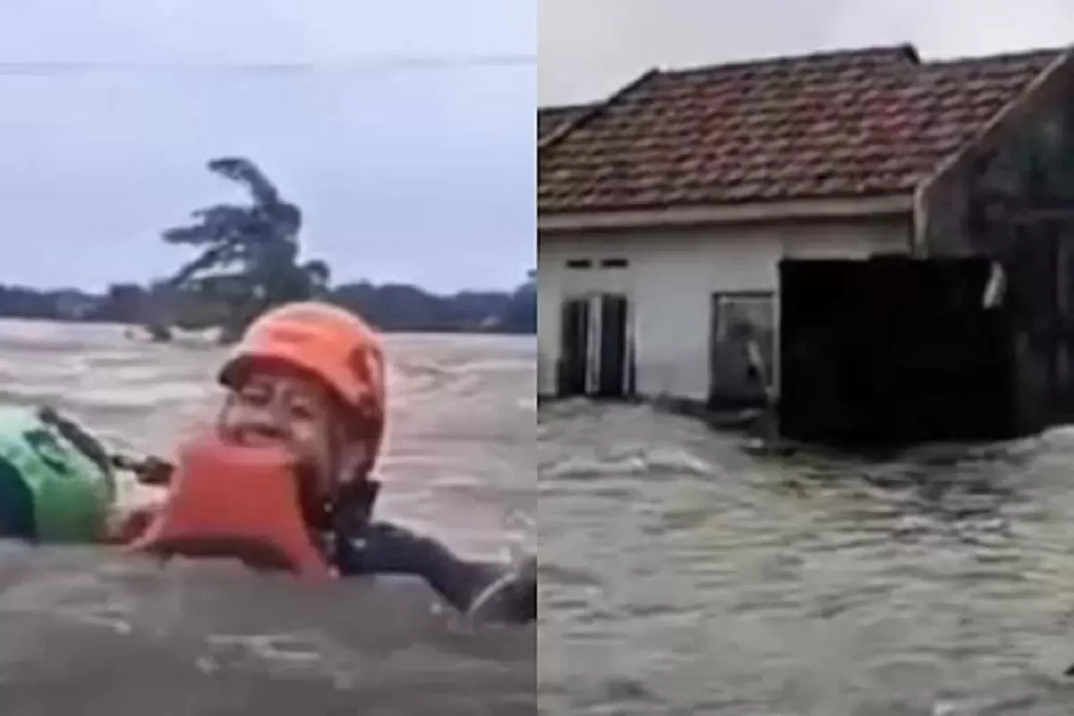 Perumahan di Sukawangi Bekasi Dilanda Banjir, Warga Terpaksa Mengungsi Setelah Air Kian Meninggi - WartaPesona.com (Lamongan Network - Jatim Network)