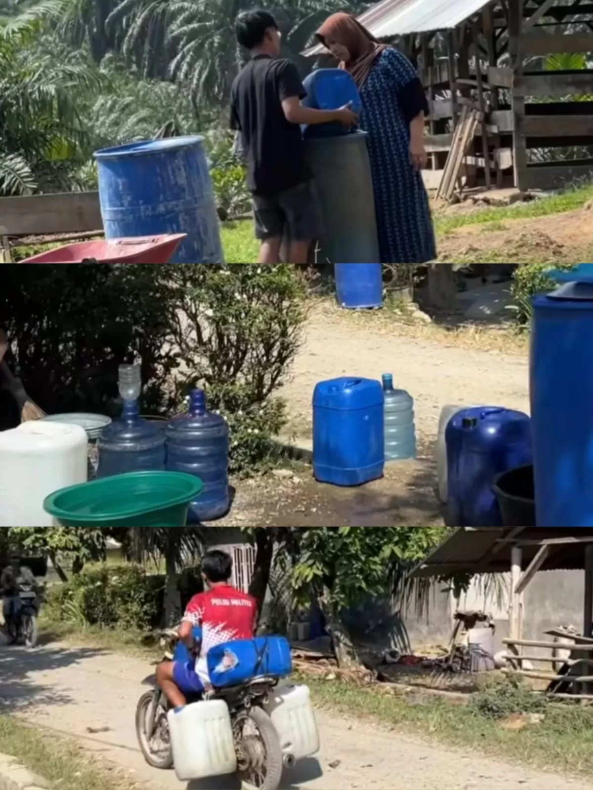Sejumlah wilayah di Aceh Tamiang saat ini masih membutuhkan air bersih untuk memenuhi kebutuhan sehari-hari - WartaPesona.com (Instagram : faza.fauzan_)