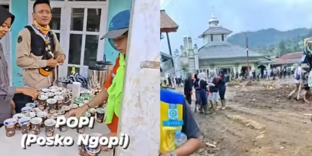 Momen Hangat di Tengah Bersih-bersih Bekas Banjir dan Longsor Purbalingga, Ada &lsquo;Posko Ngopi&rsquo; untuk Relawan - WartaPesona.com (Suara Merdeka Pekalongan)
