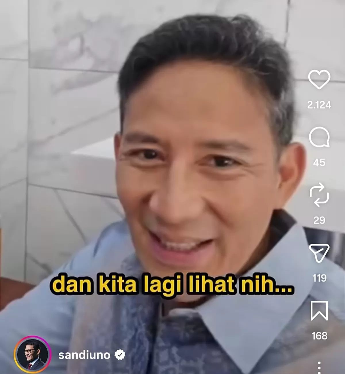 Sandiaga Uno kulineran pizza halal di New York. (Instagram @sandiuno)