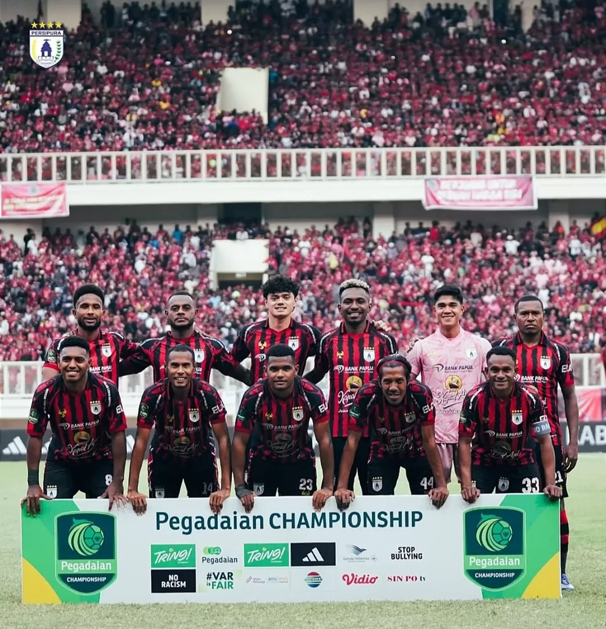 Tim sepak bola Persipura Jayapura. (Instagram @persipurapapua1963)