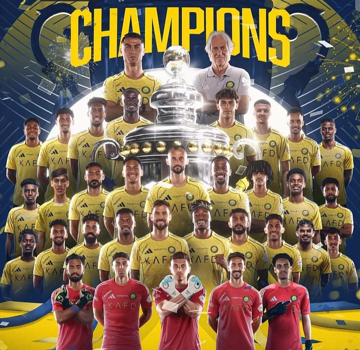 Al Nassr juarai Liga Saudi Arabia Saudi Pro League. (Instagram @alnassr)
