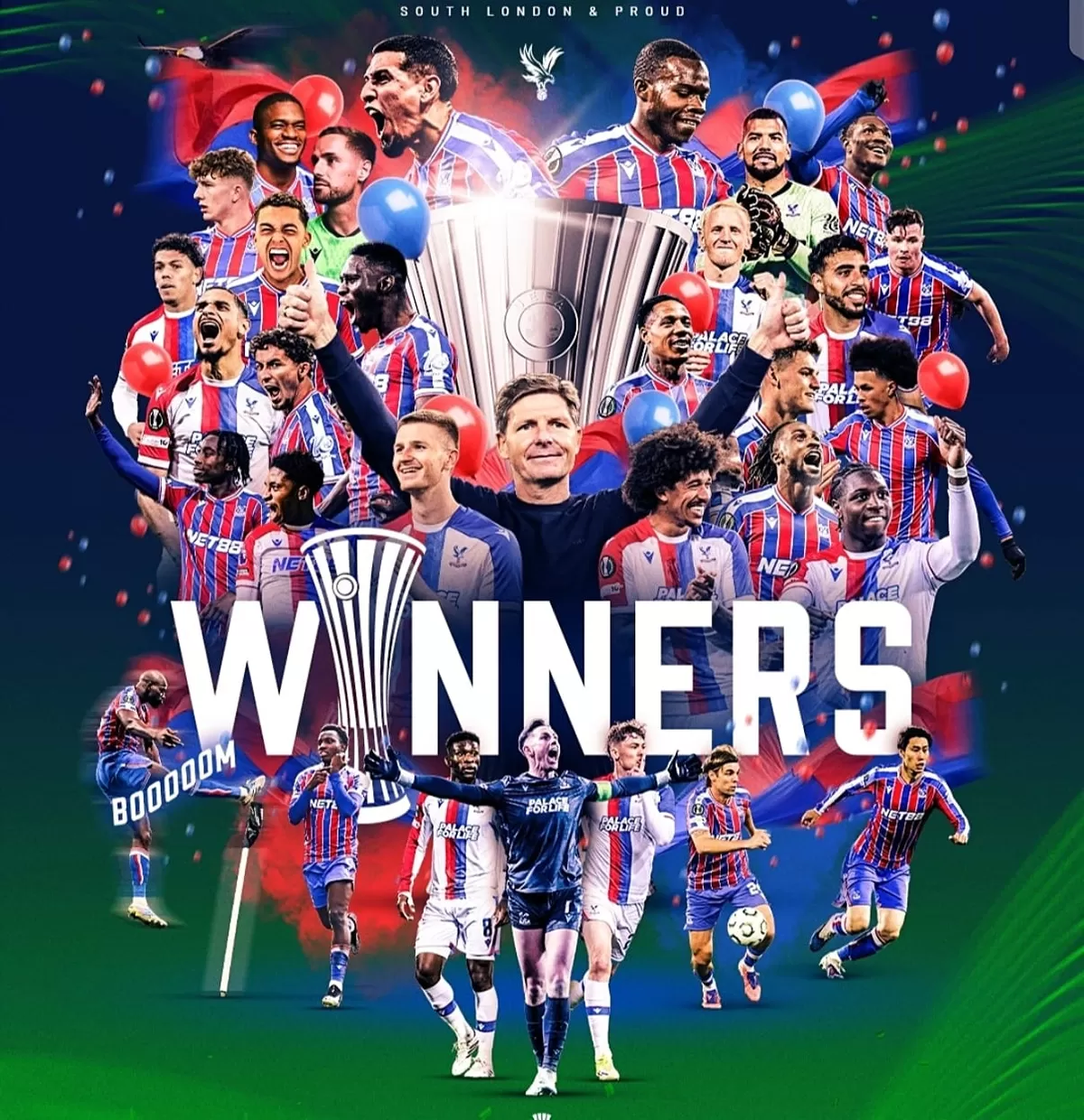 Crystal Palace juarai Conference League. (Instagram @cpfc)