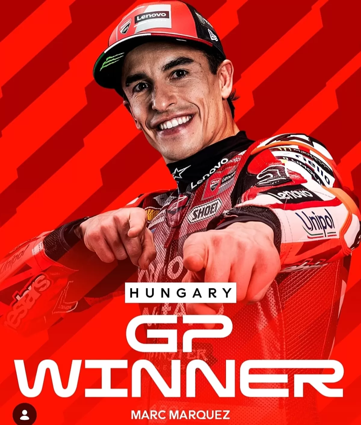 Marc Marquez menangi GP Hungaria 2026. (Instagram @motogp)