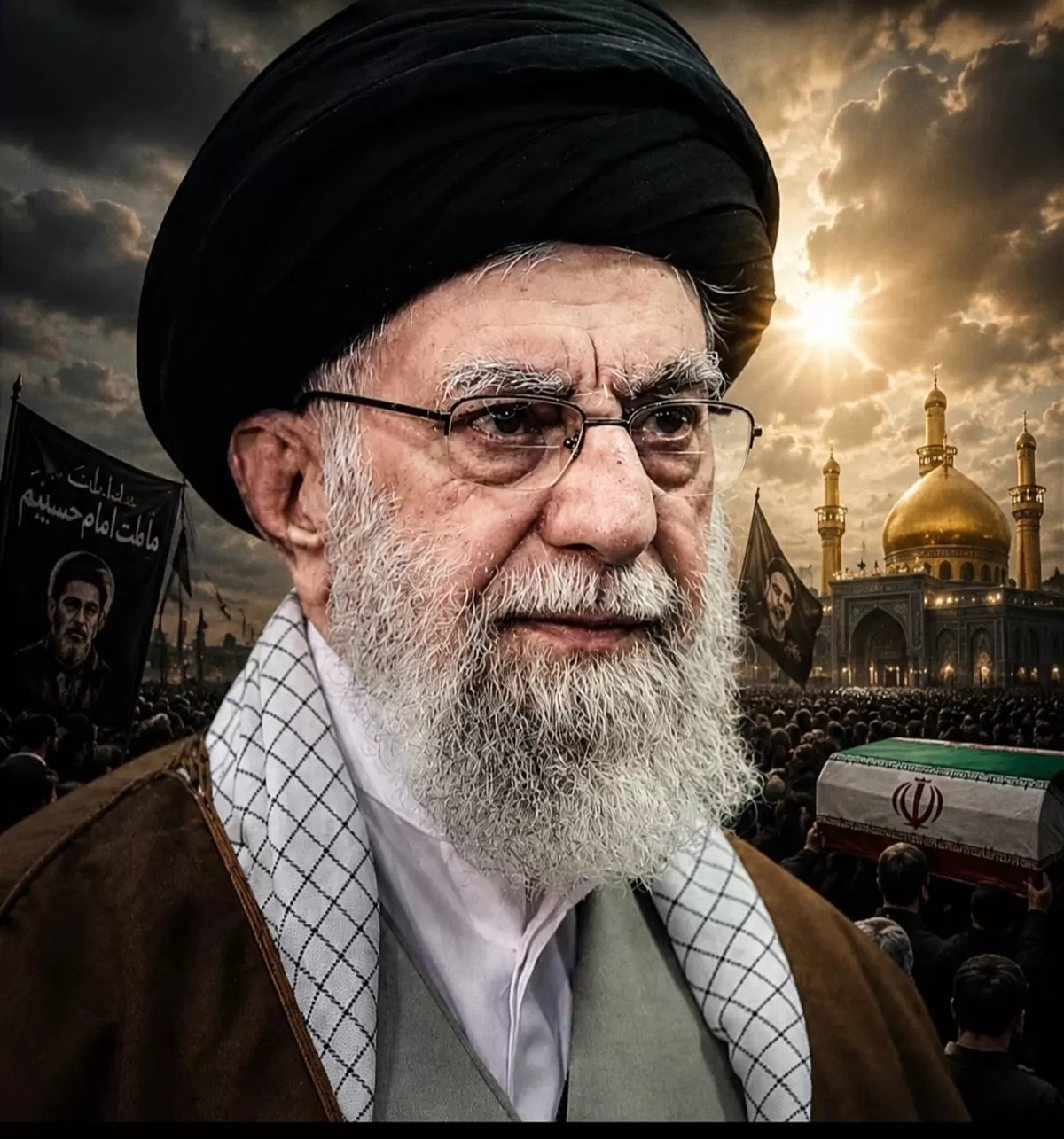 Ali Khamenei. (Ilustrasi AI/Rosadi Jamani)