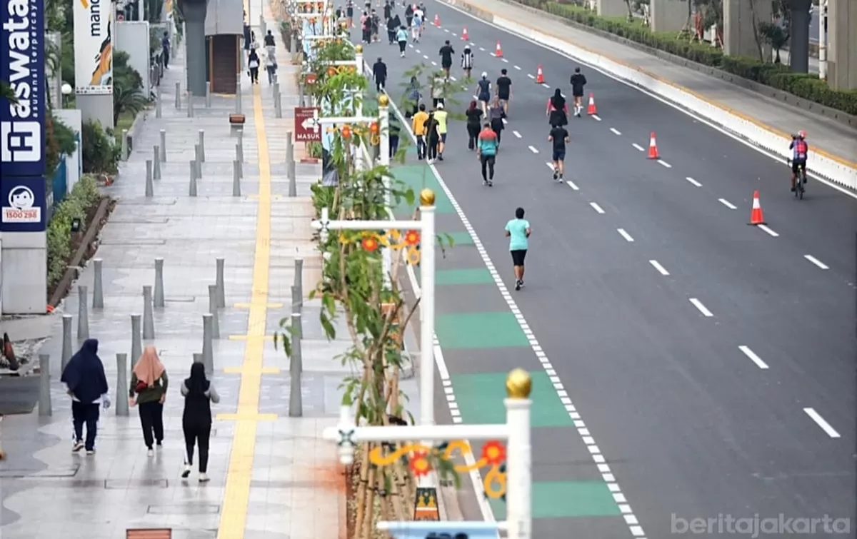 Jalan HR Rasuna Said Jakarta setelah ditata. (beritajakarta.id)