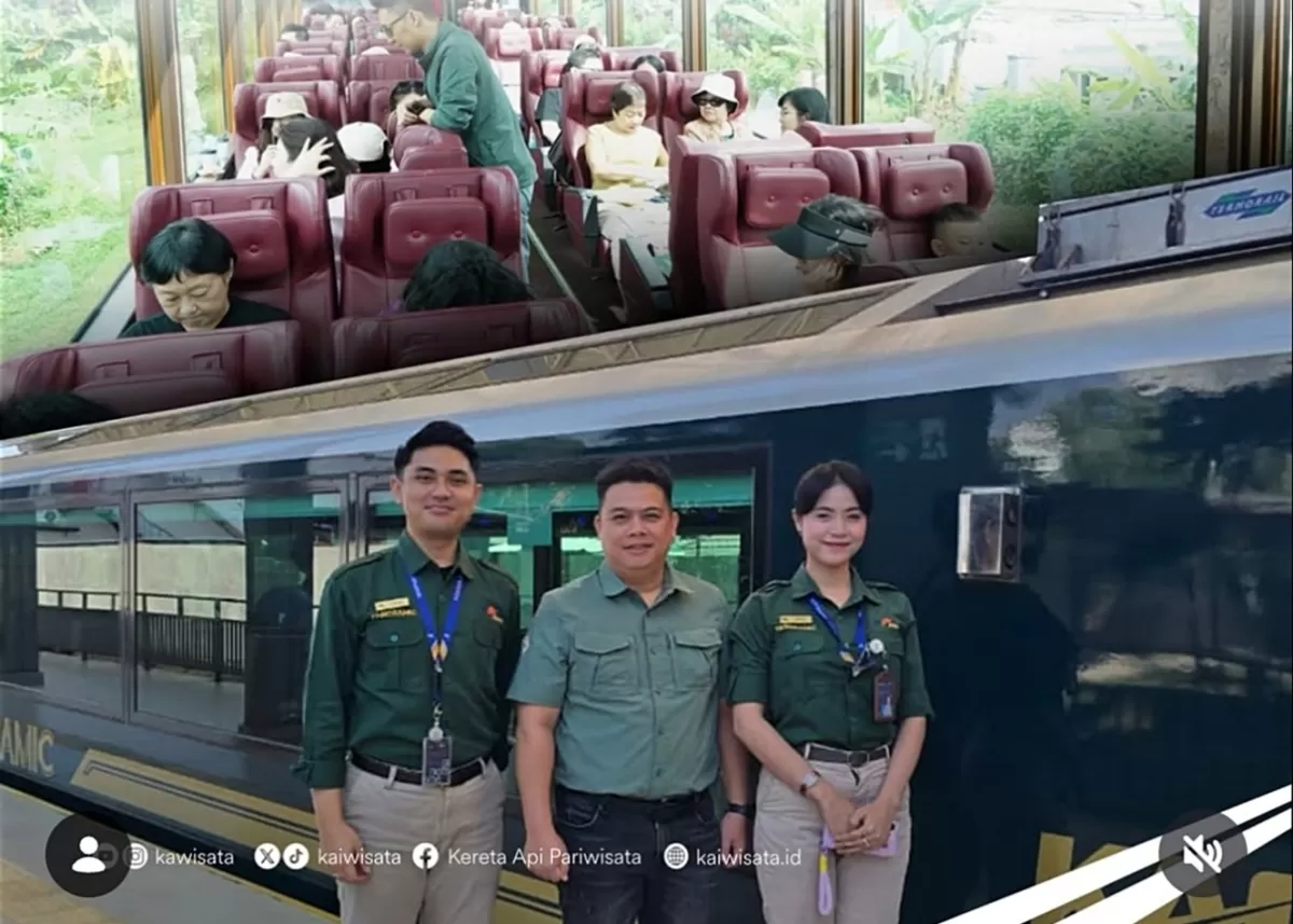Kereta wisata. (Instagram @kawisata)