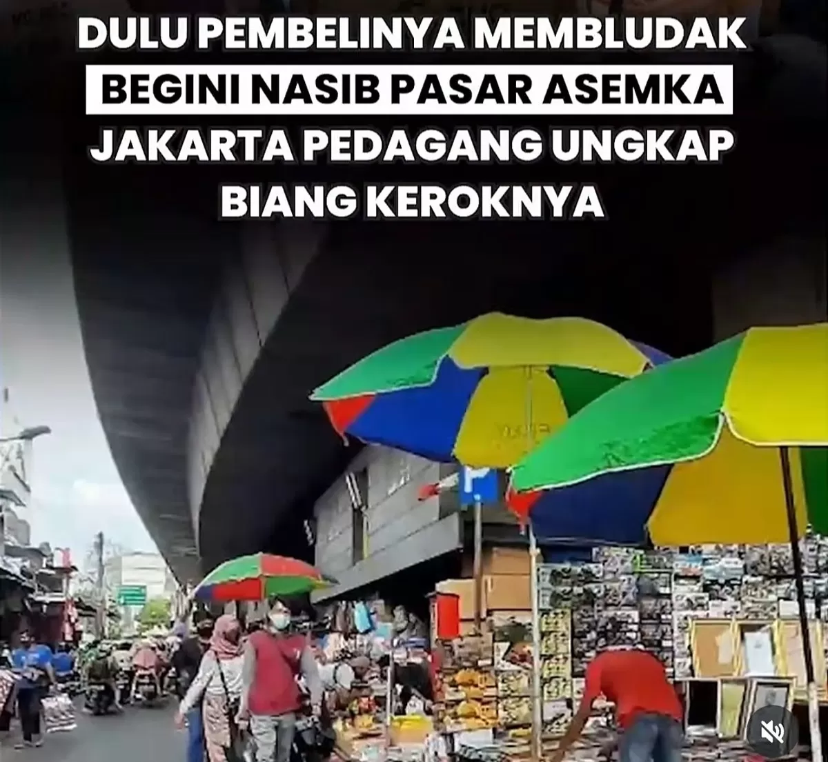 Suasana Pasar Asemka, Jakarta Barat. (Instagram @rbgid_)