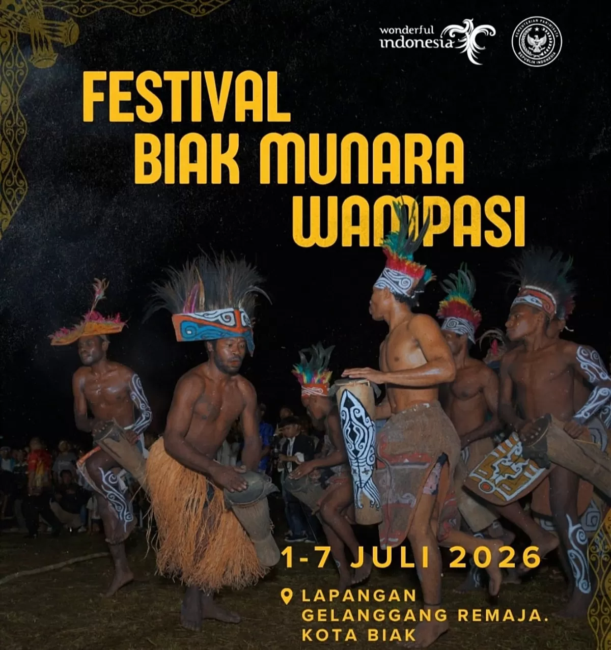 Festival Biak Munara Wampasi di Kabupaten Biak Numfor, Papua.