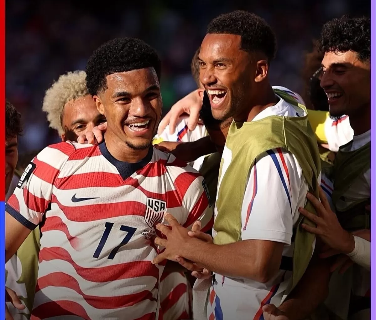 Pemain Amerika mereyakan gol mereka ke gawang Bosnia-Herzegovina. (Instagram @fifaworldcup)
