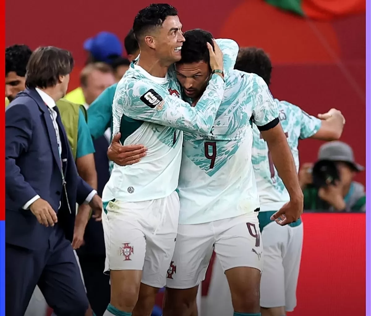 Pemain Portugal merayakan gol mereka ke gawang Kroasia. (Instagram @fifaworldcup)