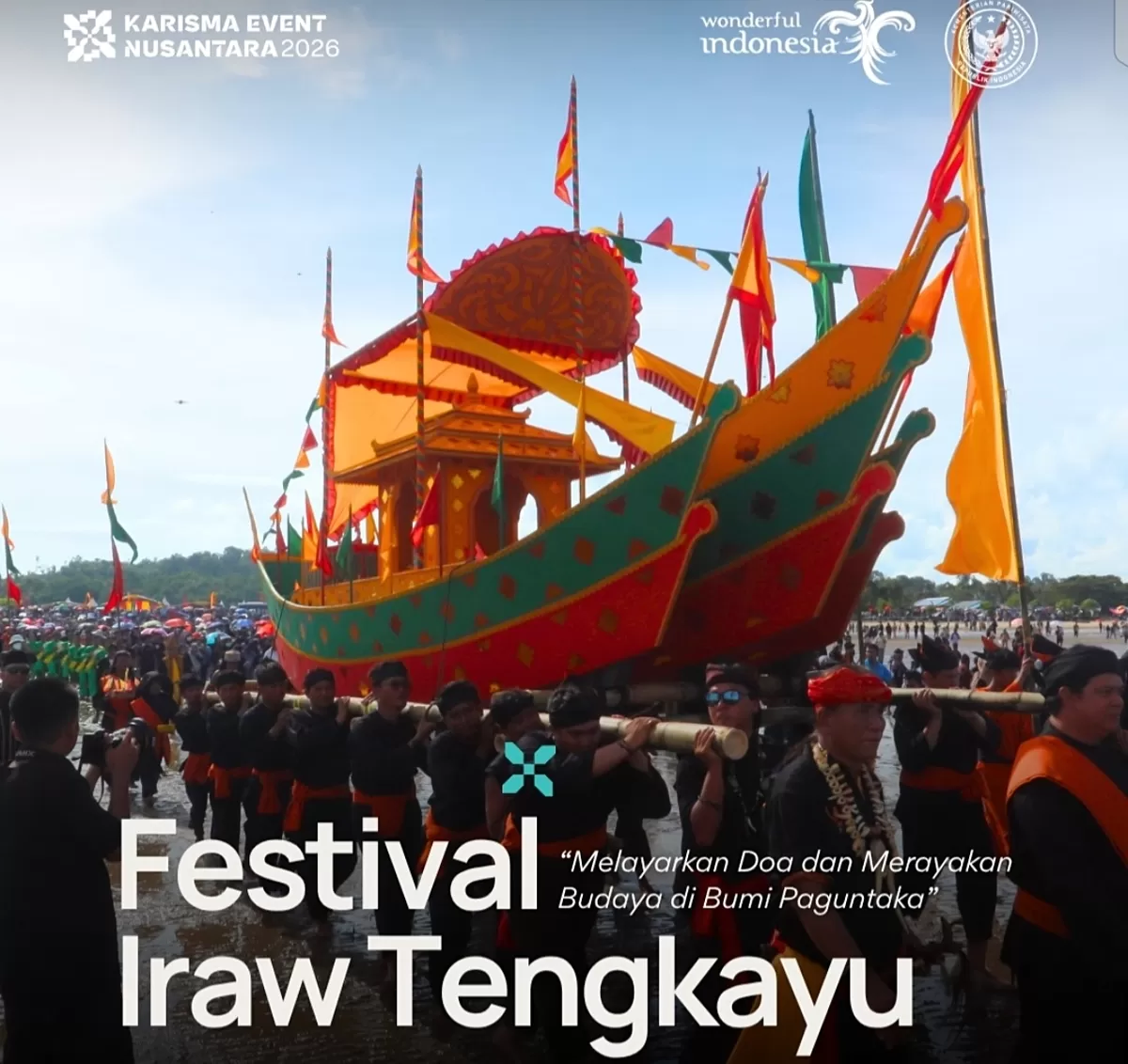Festival Iraw Tengkayu di Kalimantan Utara. (Instagram @karismaeventnusantara)