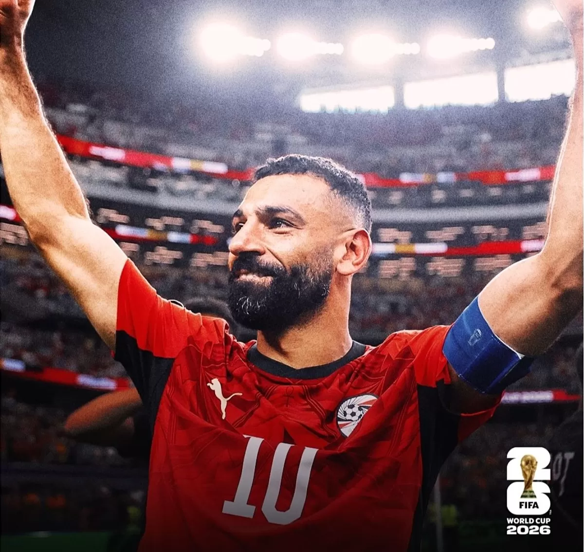 Pemain Mesir merayakan golnya ke gawang Australia. (Instagram @fifaworldcup)