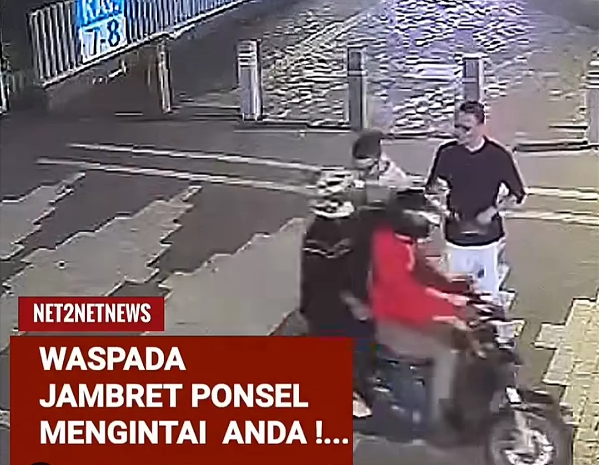 Penjambretan di Jalan HR Rasuna Said, Jakarta.