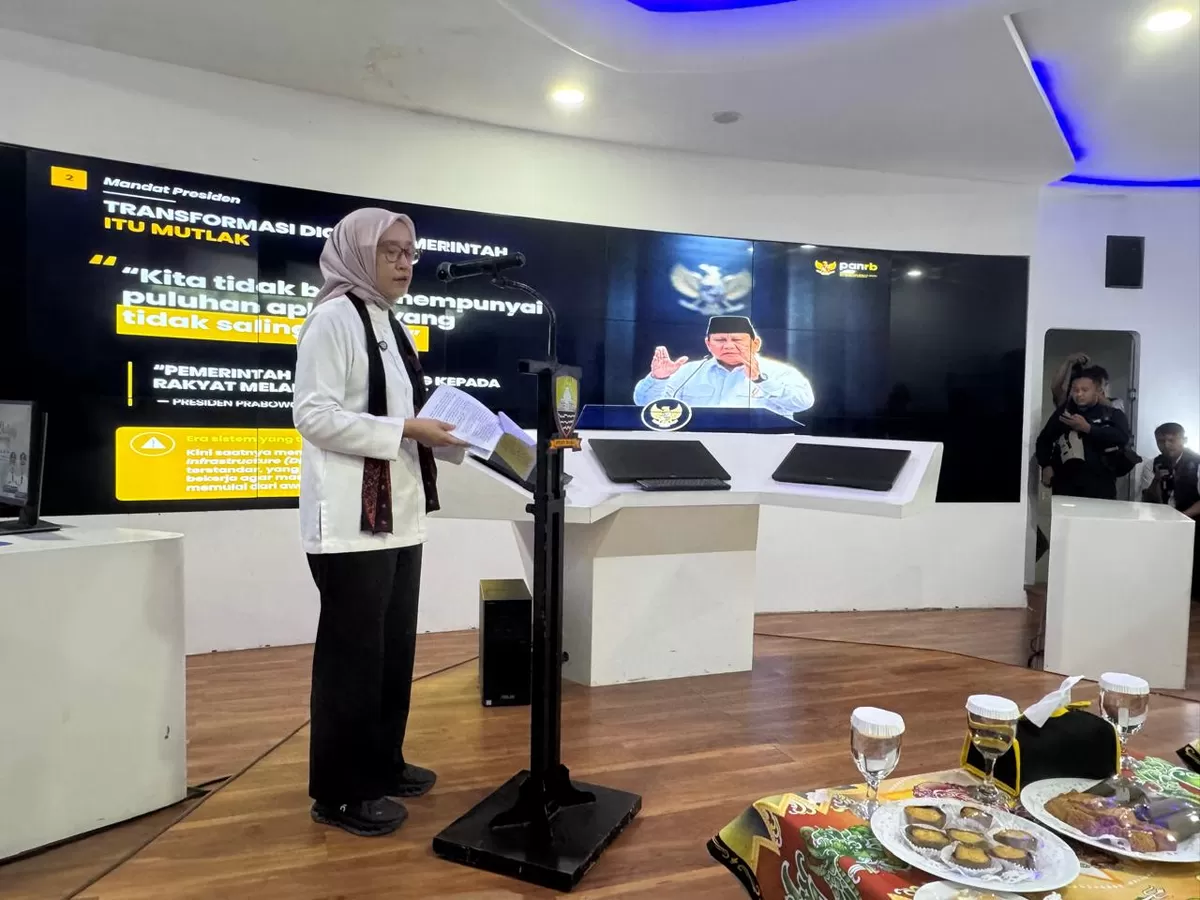 Menteri PANRB Rini Widyantini menegaskan transformasi digital harus menghadirkan pelayanan publik yang lebih sederhana dan terintegrasi. (Kementerian PAN RB)