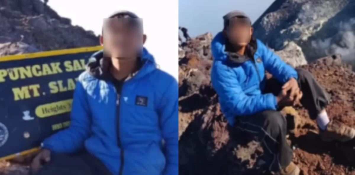 Menyoroti insiden jatuhnya pendaki remaja asal Brebes ke kawah Gunung Slamet, Jawa Tengah. Berikut ini kronologinya. (Instagram.com/@insta_bumiayu)