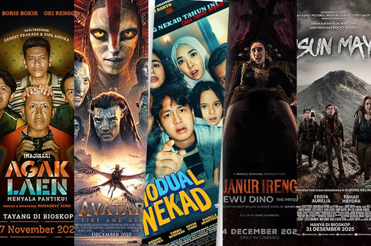 Jadwal film bioskop Tasikmalaya hari ini, Sabtu 3 Januari 2026, di Tasik XXI Asia Plaza dan Transmart lengkap jam tayang dan harga tiket. (Kolase dok. Cinema21)