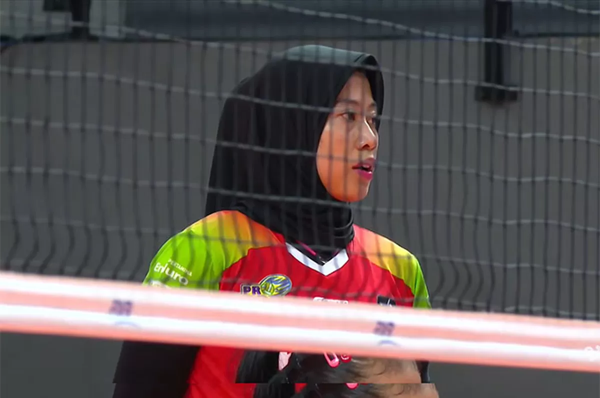 Proliga 2026 menyajikan duel sengit Megawati bersama Jakarta Pertamina Enduro kontra Jakarta Electric PLN Mobile hingga lima set. (Tangkapan layar Moji TV)