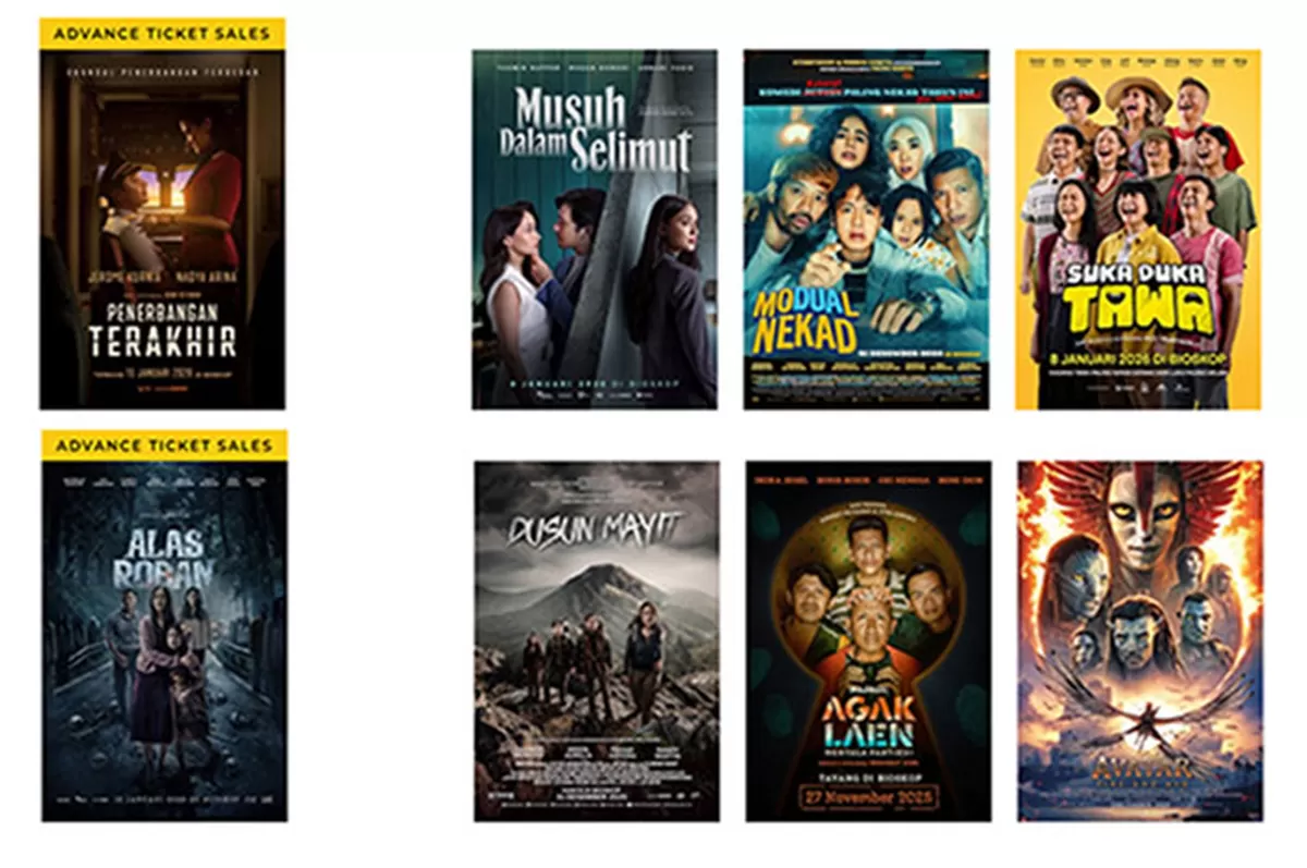 Pilihan film lengkap hadir di bioskop Tasikmalaya hari ini, Sabtu, 10 Januari 2026. Mulai drama, horor, hingga fantasi tayang di Tasik XXI Plaza Asia dan Transmart. (tangkapan layar cinema21)