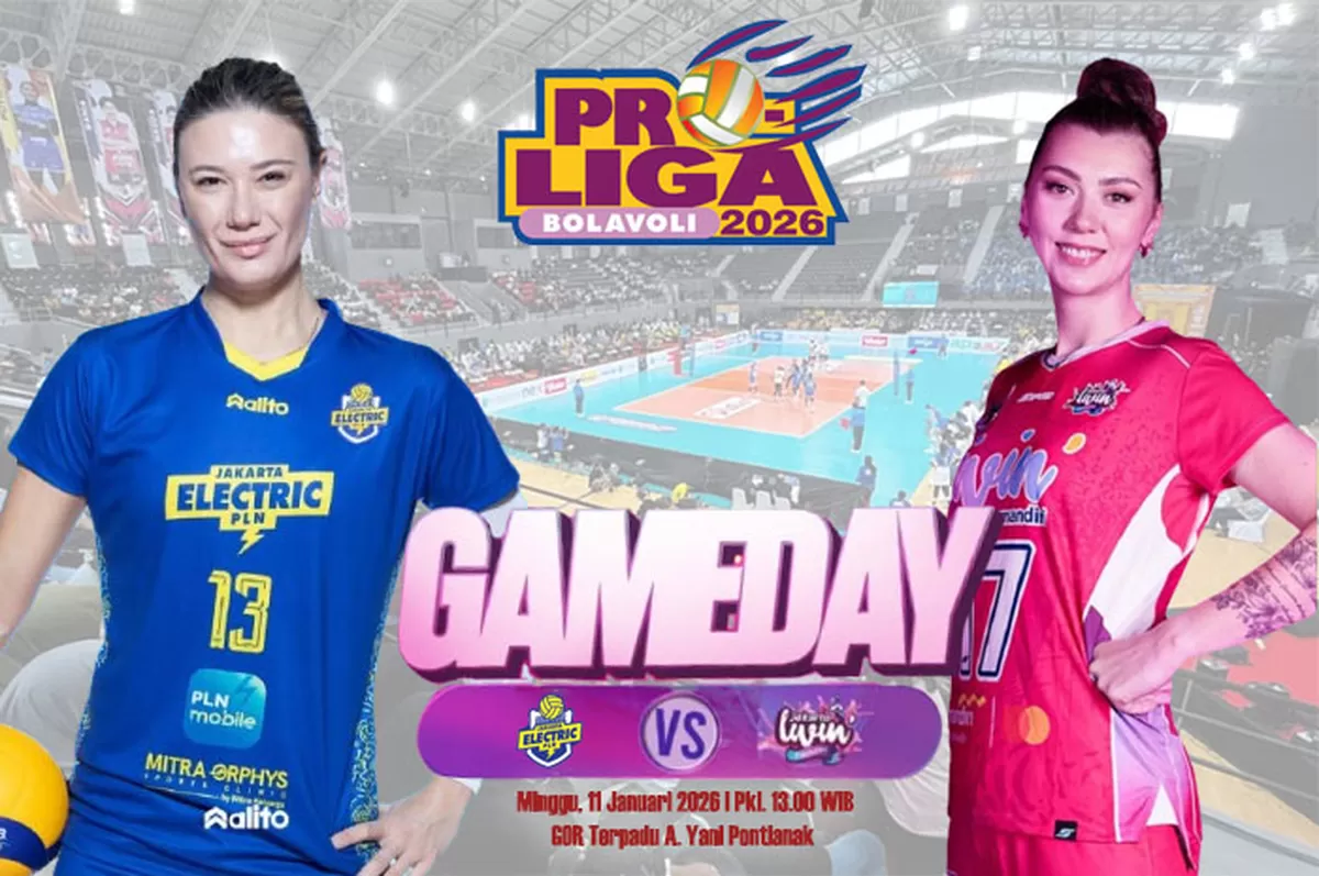 Duel Jakarta Electric PLN Mobile vs Jakarta Livin Mandiri di Proliga 2026, hari&nbsp;Minggu, 11 Januari 2026, jadi ujian konsistensi kedua tim putri papan atas. (Instagram/jevolley.id - jkr.livinmandiri)