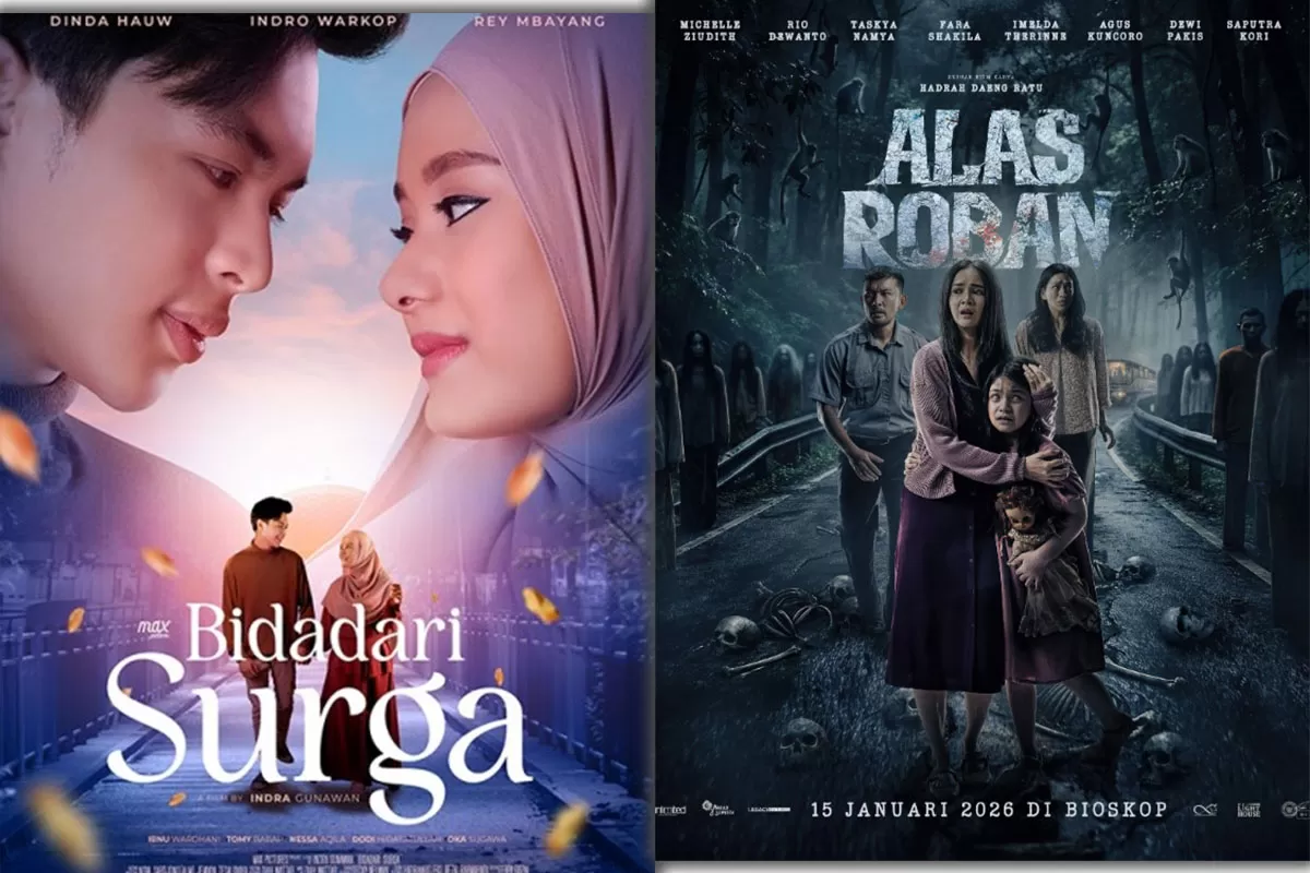 Jadwal film bioskop Tasik XXI Plaza Asia hari ini ramai. Tayang perdana Bidadari Surga dan Alas Roban siap menarik penonton di Tasikmalaya. (Dok. Cinema21)