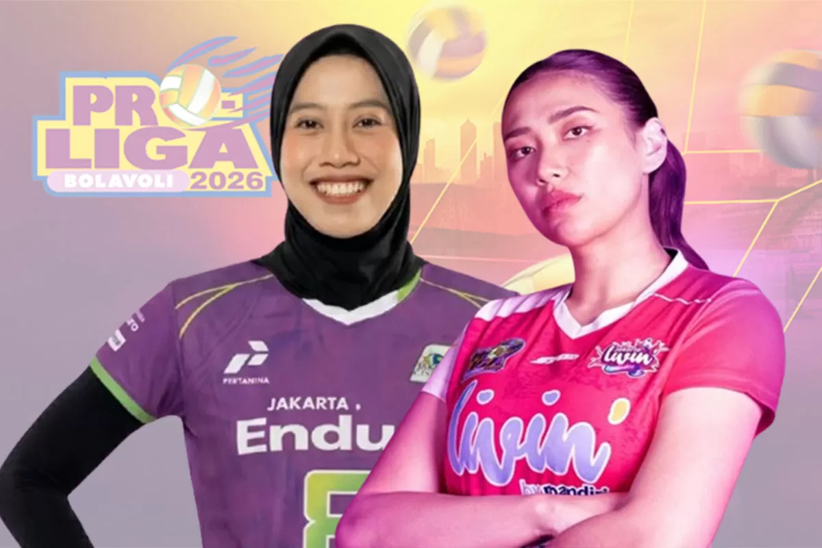 Proliga 2026 menghadirkan duel Pertamina Enduro kontra Jakarta Livin Mandiri, Megawati Hangestri dan Yolla Yuliana siap memimpin timnya. (Instagram/jpevolley - jkt.livinmandiri)