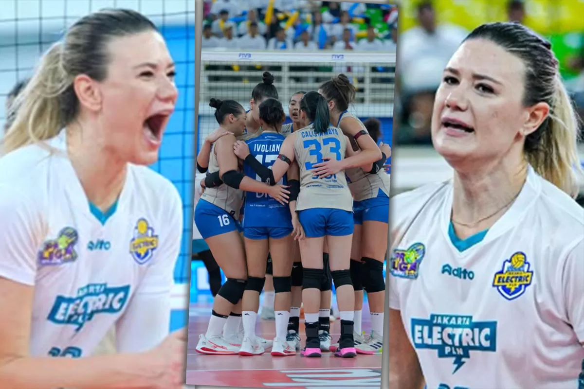 Pertandingan lima set di Proliga 2026 antara Jakarta Electric PLN dan Bandung BJB Tandamata dalam duel ketat penentu klasemen sementara.&nbsp;Neriman Ozsoy jadi sorotan. (Dok. Moji Sports)