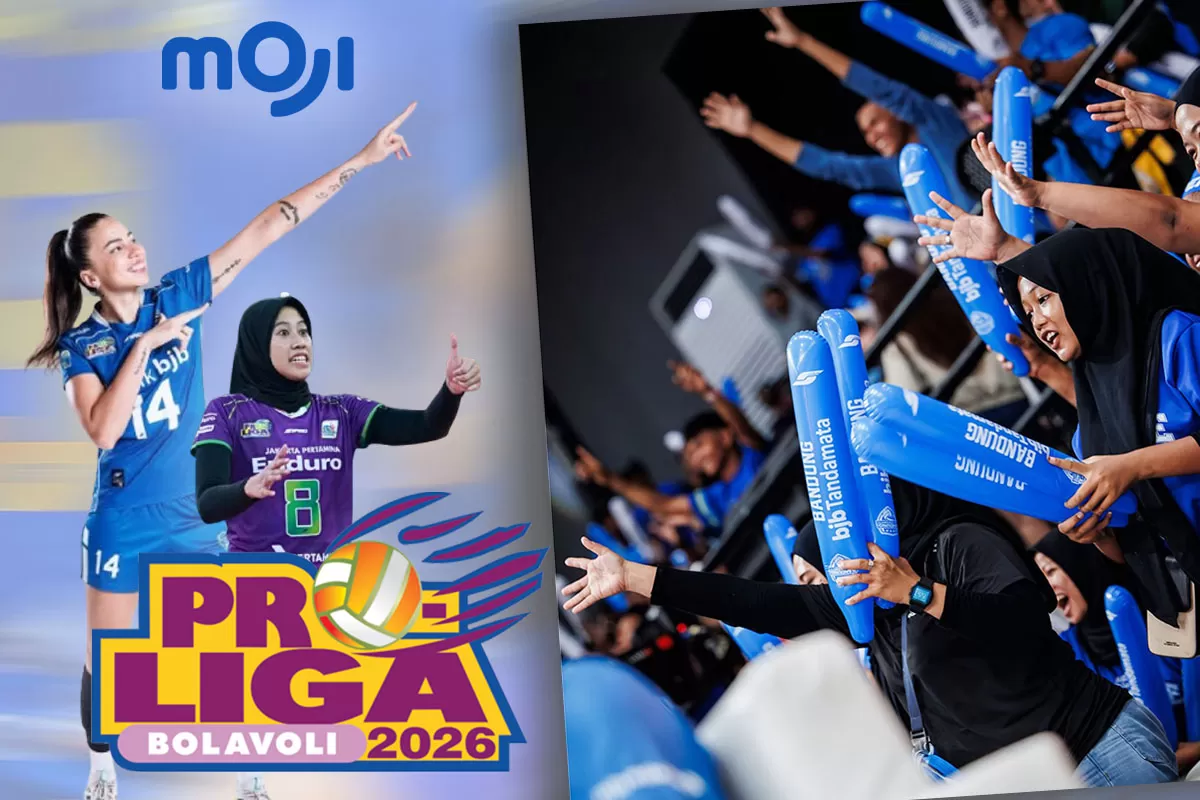Proliga 2026 Seri Bandung dimulai, simak cara nonton live streaming gratis di Moji TV dan cek jadwal pertandingan lengkapnya. (Arsyaputra)