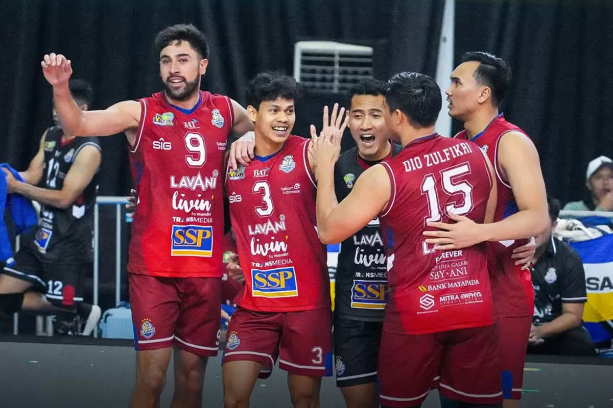 Hasil Proliga 2026 mencatat LavAni mengatasi perlawanan Falcons dalam pertandingan ketat yang berlangsung hingga empat set, Kamis (22/1/2026).   (Insagram/lavani.forever)