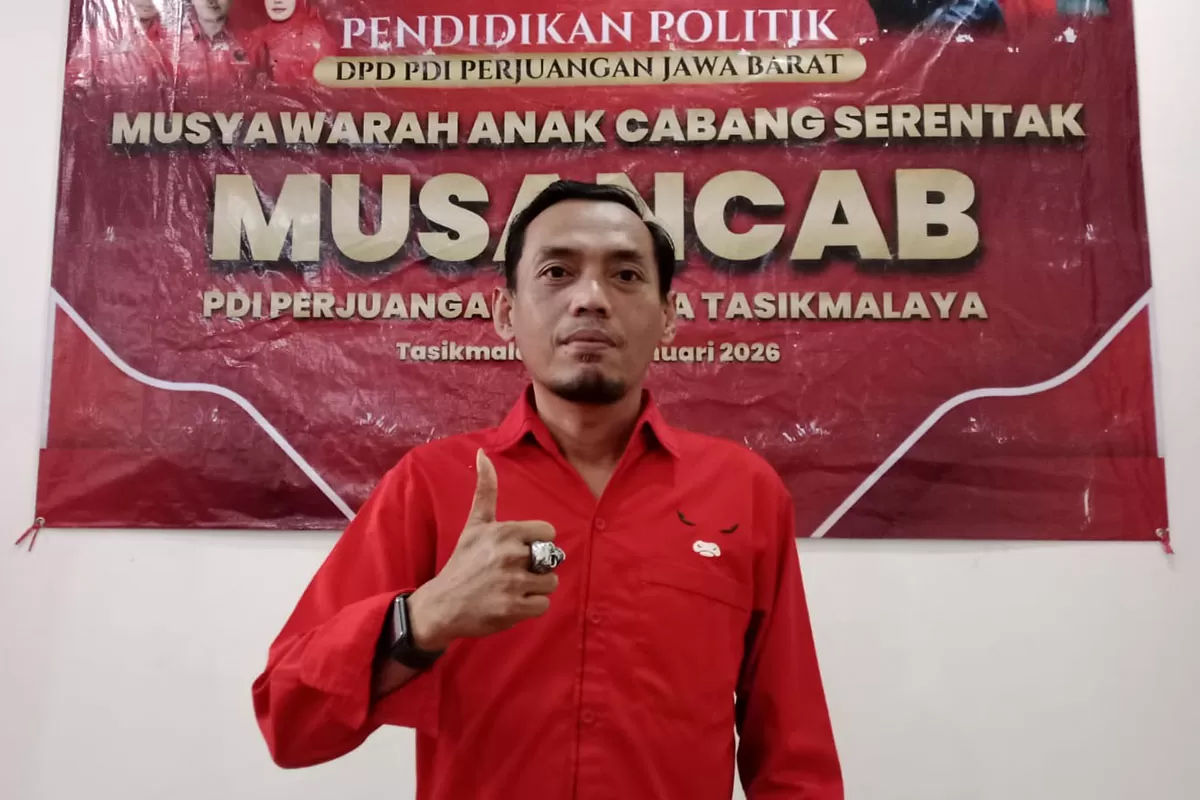 Sekretaris Umum (Sekum) Dewan Pimpinan Cabang (DPC)Partai Demokrasi Indonesia (PDI) Perjuangan Kota Tasikmalaya Myftah Farid, S.IP. (Dok. Asep M.S)
