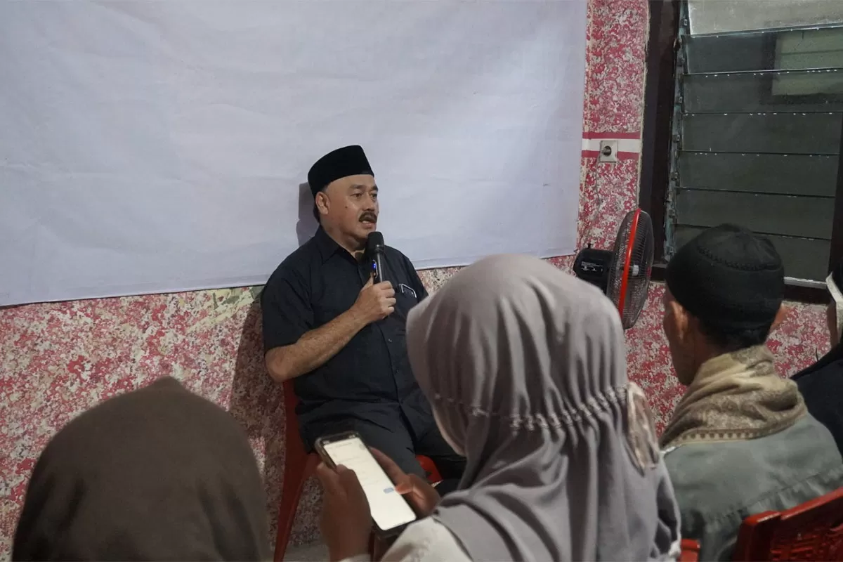 Acara dialog bersama Anggota Komisi IV DPRD Provinsi Jawa Barat dari Fraksi PDI Perjuangan, H. Arip Rachman, SE, MM, Sabtu (17/1/2026). (Dok. DFK)