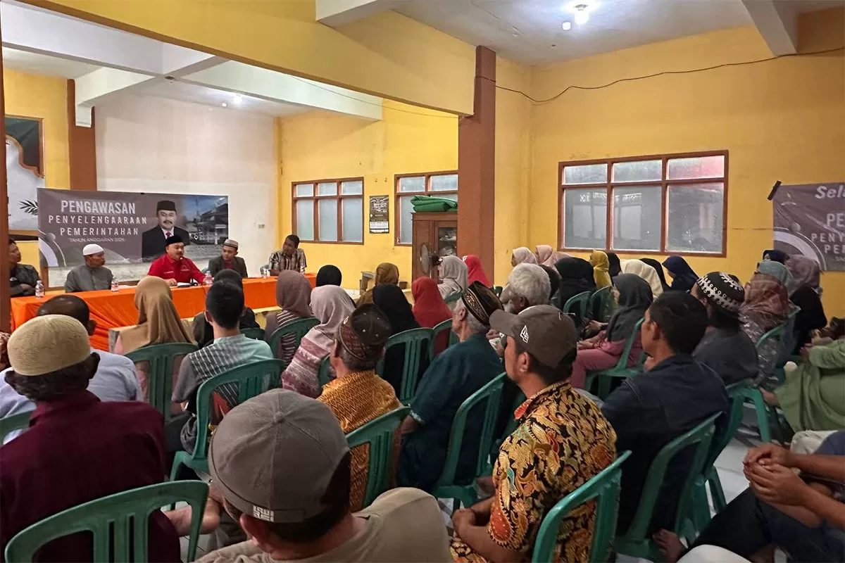 Anggota Komisi IV DPRD Jawa Barat, Arip Rachman, saat melaksanakan kegiatan Pengawasan Penyelenggaraan Pemerintahan, di Kecamatan Padakembang, Kabupaten Tasikmalaya, Sabtu (24/1/2026). (Dok DFK)