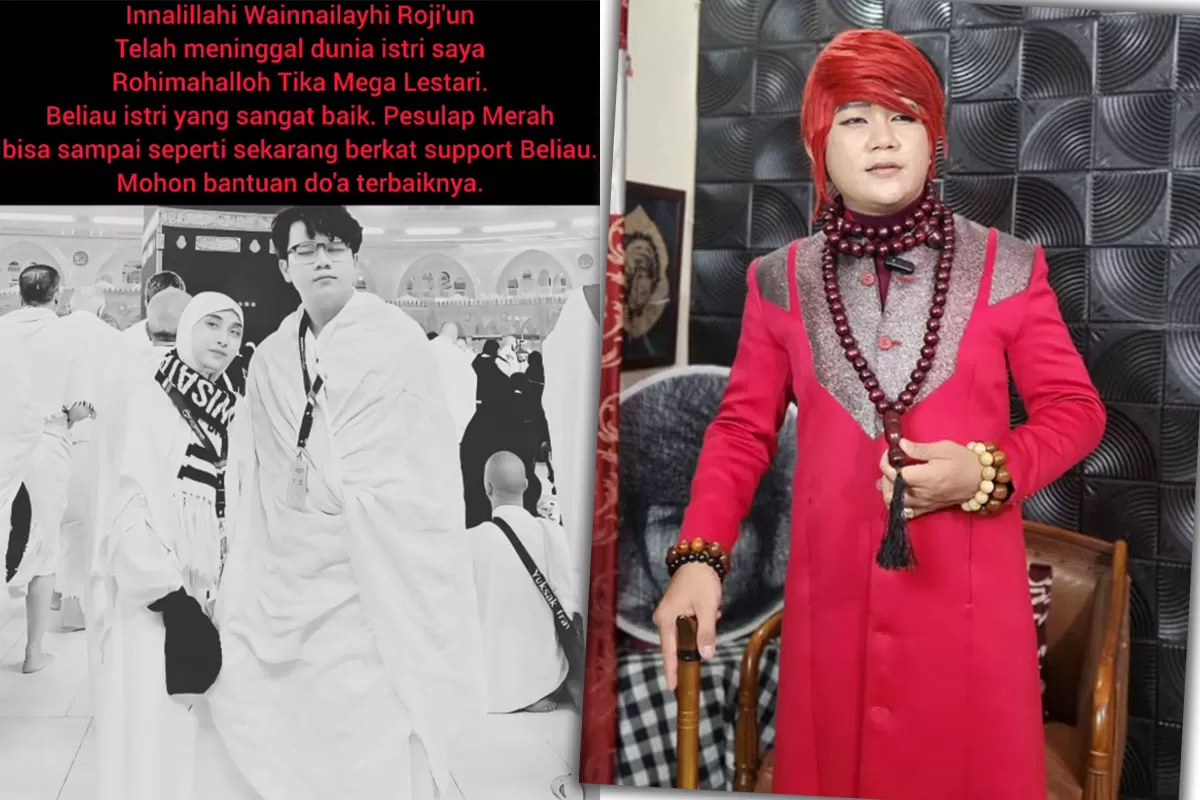 Duka Marcel Radhival atas wafatnya Tika Mega Lestari, sosok pendamping setia di balik karier Pesulap Merah. (Instagram/marcelradhival1)