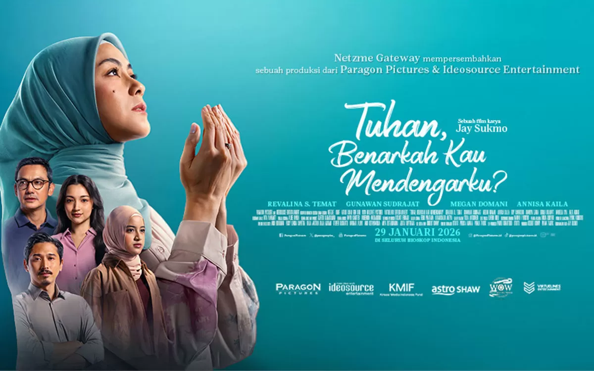 Cek jadwal film bioskop Transmart Tasikmalaya XXI hari ini. Film Tuhan Benarkah Kau Mendengarku? resmi tayang perdana hari ini, Kamis, 29 Januari 2026. (Dok. Cinema21)