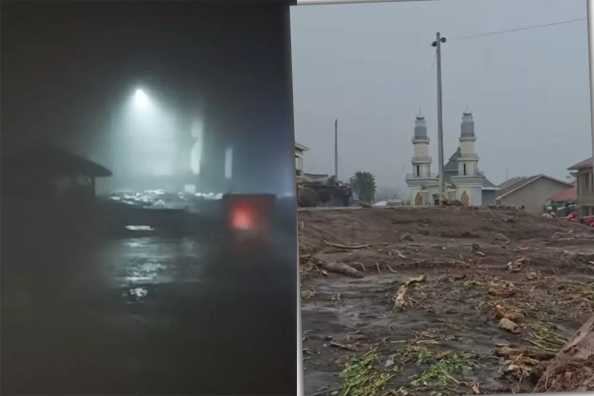 Banjir Penakir Pemalang membuat warga Desa Penakir trauma setelah permukiman diterjang air deras dan longsor. (Instagram/rinna_125)