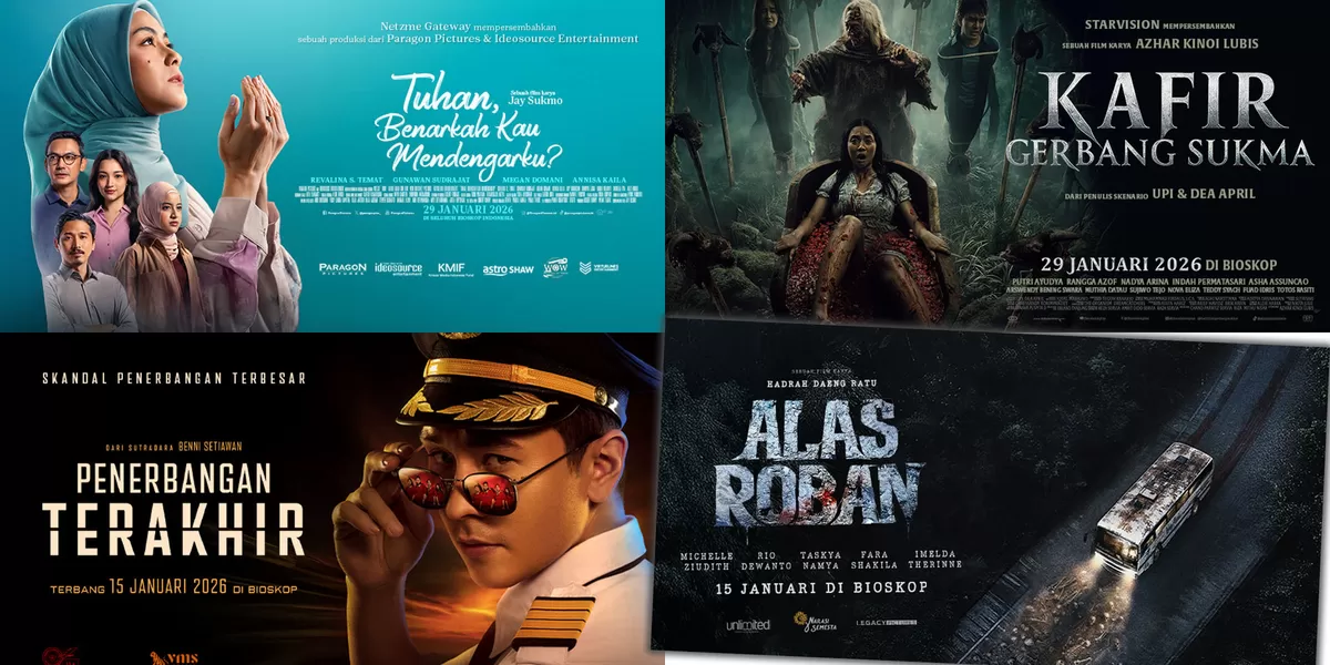 Cek jadwal film bioskop Tasik XXI Plaza Asia hari ini Jumat 30 Januari 2026, deretan film siap menemani akhir pekan. (Dok. Cinema21)