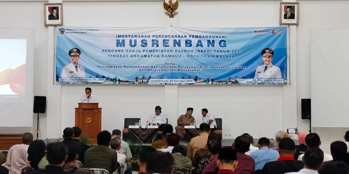 RKPD 2027 Kecamatan Kawalu mengusung fokus ekonomi dan pelayanan publik dengan 300 usulan pembangunan dari Musrenbang,&nbsp;di Kampus STIA Kota Tasikmalaya, Rabu, (4 /02/2026). (Dok. Asep M.S)