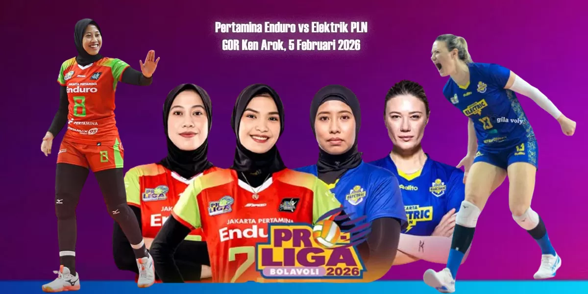 Bigmatch Proliga 2026 di Malang mempertemukan Megawati Hangestri dan Neriman Ozsoy dalam duel Jakarta Pertamina Enduro vs Jakarta Elektrik PLN. (Tangkapan layar Vidio)