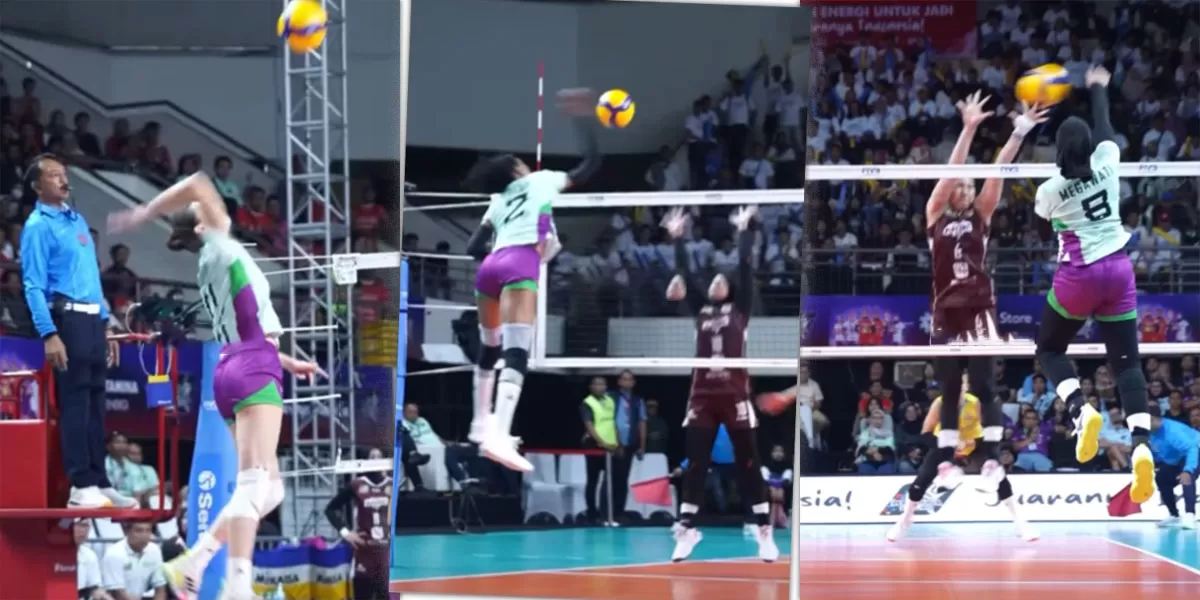 Iana Shcherban, Wilma Salas dan Megawati Hangestri tampil solid&nbsp;dalam laga&nbsp;Jakarta Pertamina Enduro vs Jakarta Electrik PLN Mobile&nbsp;di Proliga 2026 putri di seri Malang,&nbsp;Kamis, 5 Februari 2026. (Instagram/Jpevolley)