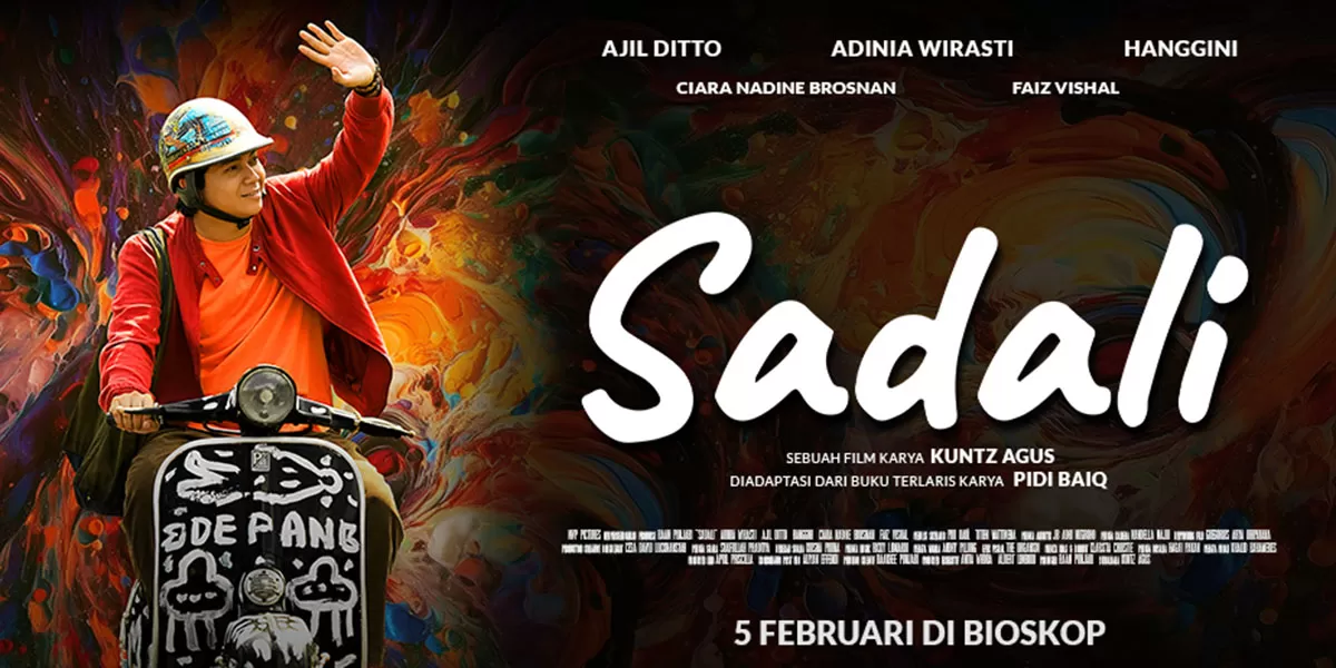 Film Sadali yang dibintangi Ajil Ditto dan Adinia Wirasti resmi tayang di bioskop pada Kamis, 5 Februari 2026. (Cinema21)