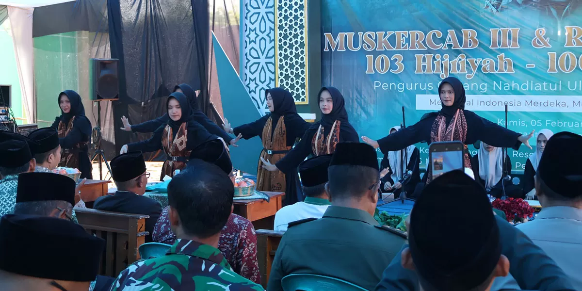 Peringatan Harlah ke-103 Hijriyah dan 100 tahun Masehi Nahdlatul Ulama oleh PCNU Kabupaten Ciamis berlangsung khidmat, diisi tasyakur bin nikmah, peresmian dapur SPPG, serta pembangunan Kampus 3 Ponpes Miftahul Ulum Bangunsirna, Kamis (5/2/2026). (Dok. KDS)